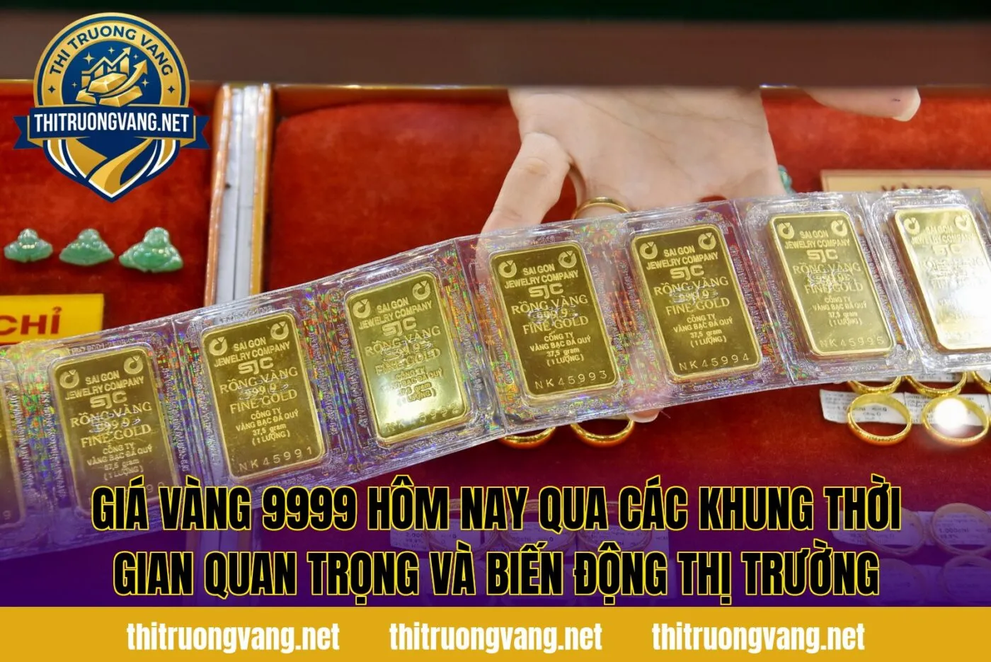 Giá vàng 9999 hôm nay qua các khung thời gian quan trọng và biến động thị trường