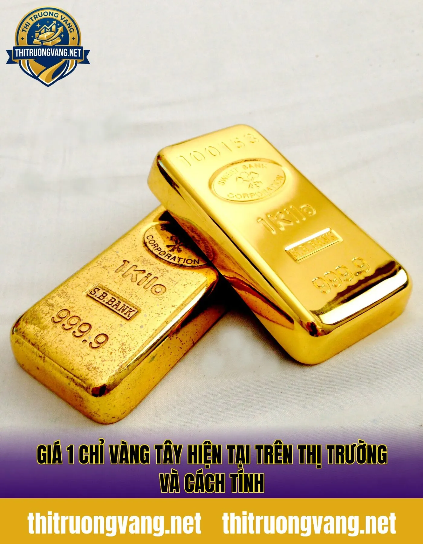 Giá 1 chỉ vàng tây hiện tại trên thị trường và cách tính