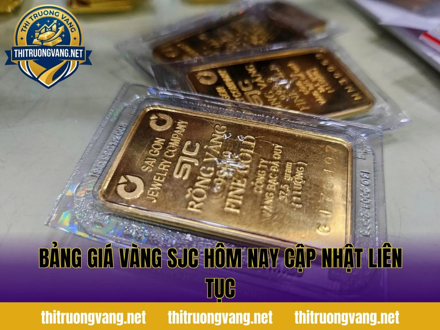 Bảng giá vàng SJC hôm nay cập nhật liên tục
