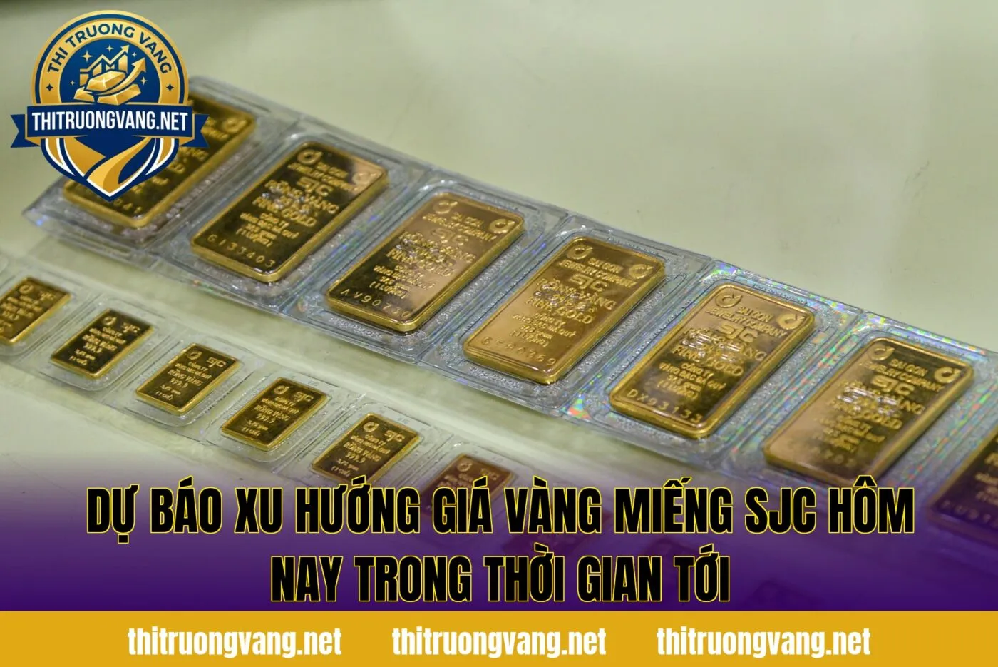 Dự báo xu hướng giá vàng miếng SJC hôm nay trong thời gian tới
