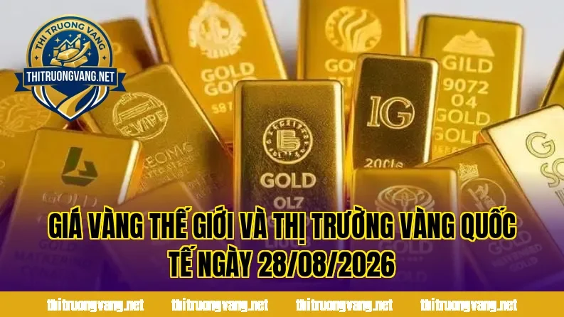 Giá vàng thế giới và thị trường vàng quốc tế ngày 28/08/2026