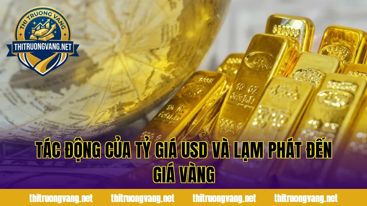 Tác động của tỷ giá USD và lạm phát đến giá vàng